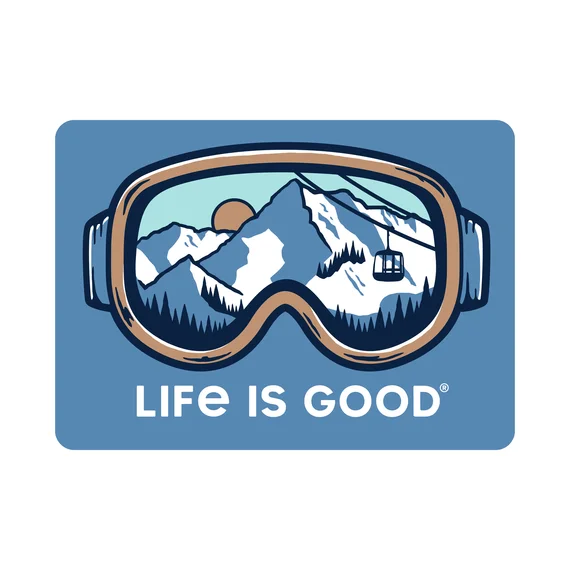 - Automatic induction pet water dispenserSki Goggle Landscape Die Cut Sticker