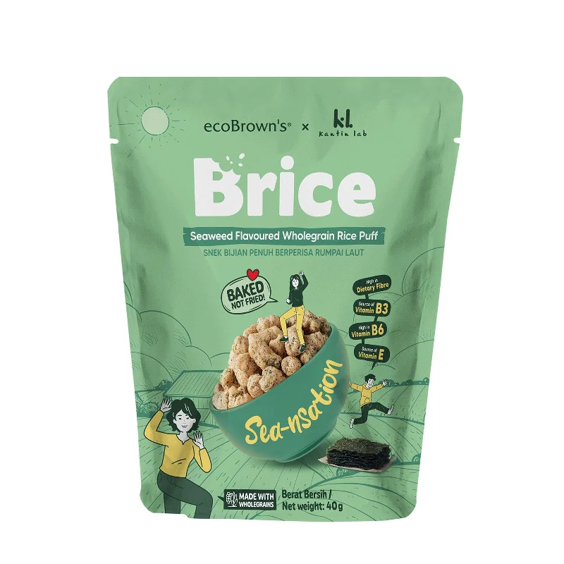 - Cat hair ball removal and hair removal creamEco Brown Brice Seaweed Flavor Whole Grain Rice Puff Snack 40g