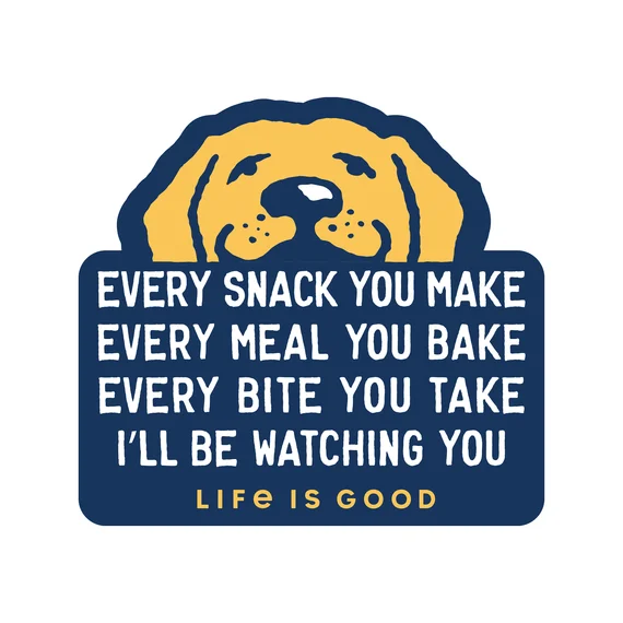 - Pet monitor with cameraI'll Be Watching You Yellow Lab Small Die Cut Decal