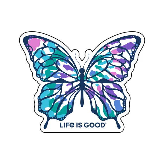 - Remote interactive pet feederTie Dye Butterfly Small Die Cut Decal