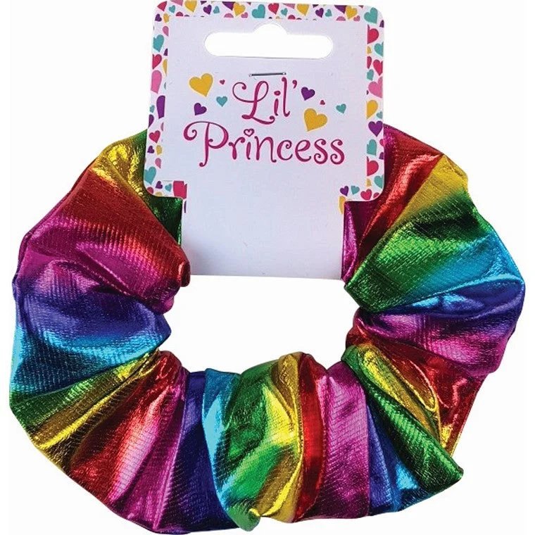 - Parrot climbing and standing wooden frameLittle Princess Hair Scrunchie, Metallic Rainbow