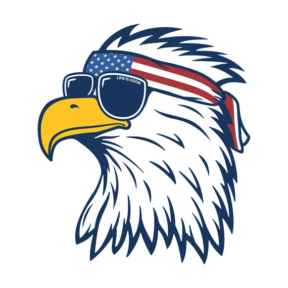 - Dog heart rate monitoring collarPatriotic Eagle Small Die Cut Decal