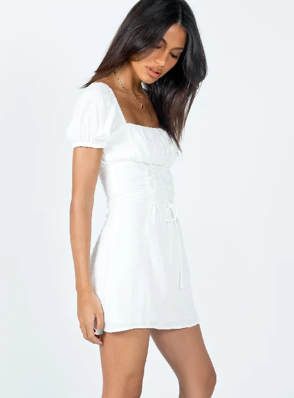 Fauci Mini Dress White