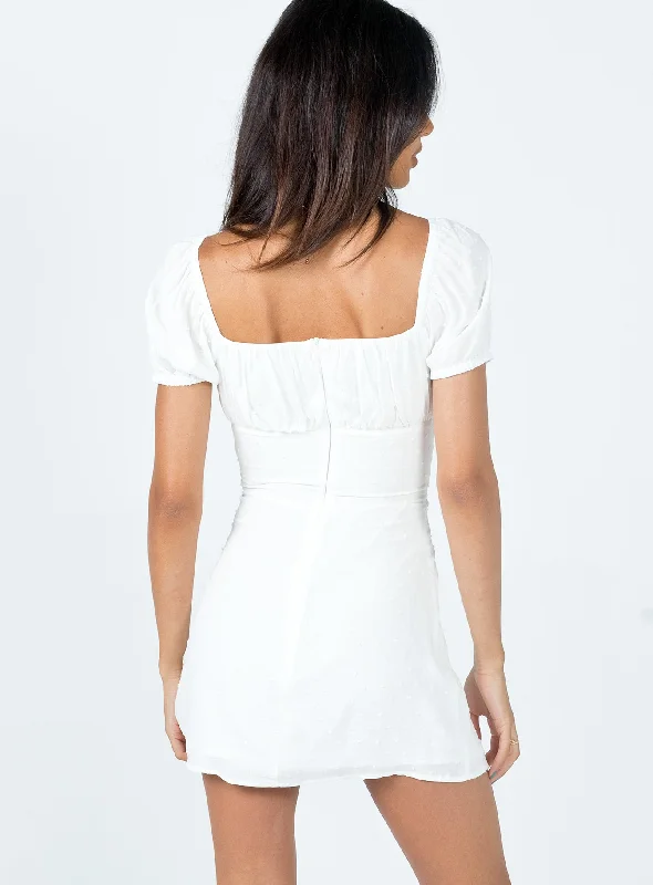 Fauci Mini Dress White