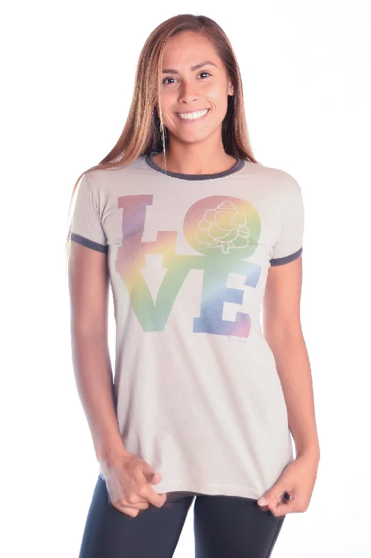 Rainbow Love Ringer Tee