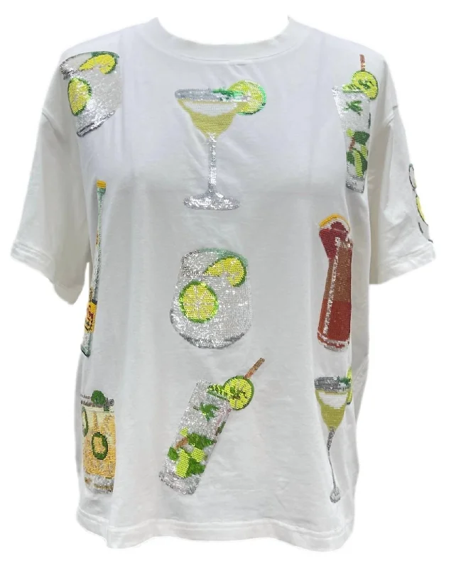 Women's Multi Drink Tee In White