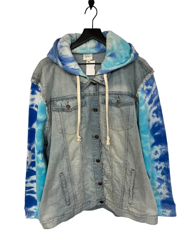 Blue Denim Jacket Denim Sew In Love, Size 3x