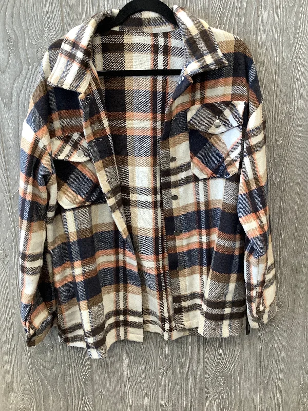 Plaid Pattern Jacket Shirt Clothes Mentor, Size L