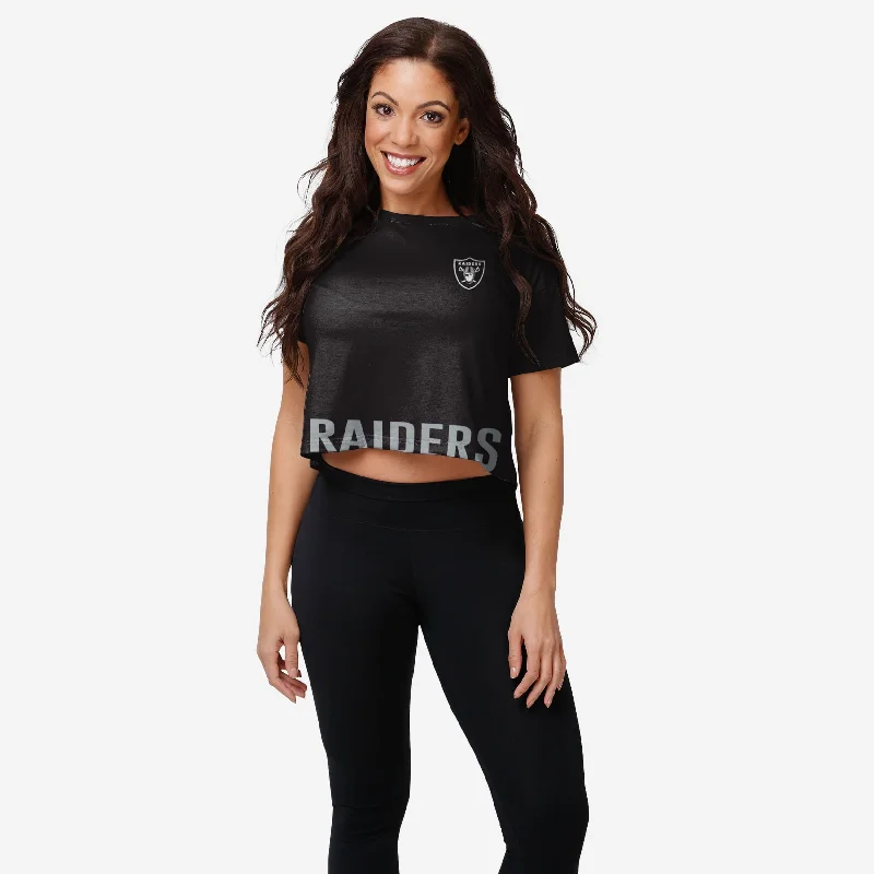 Las Vegas Raiders Womens Bottom Line Crop Top