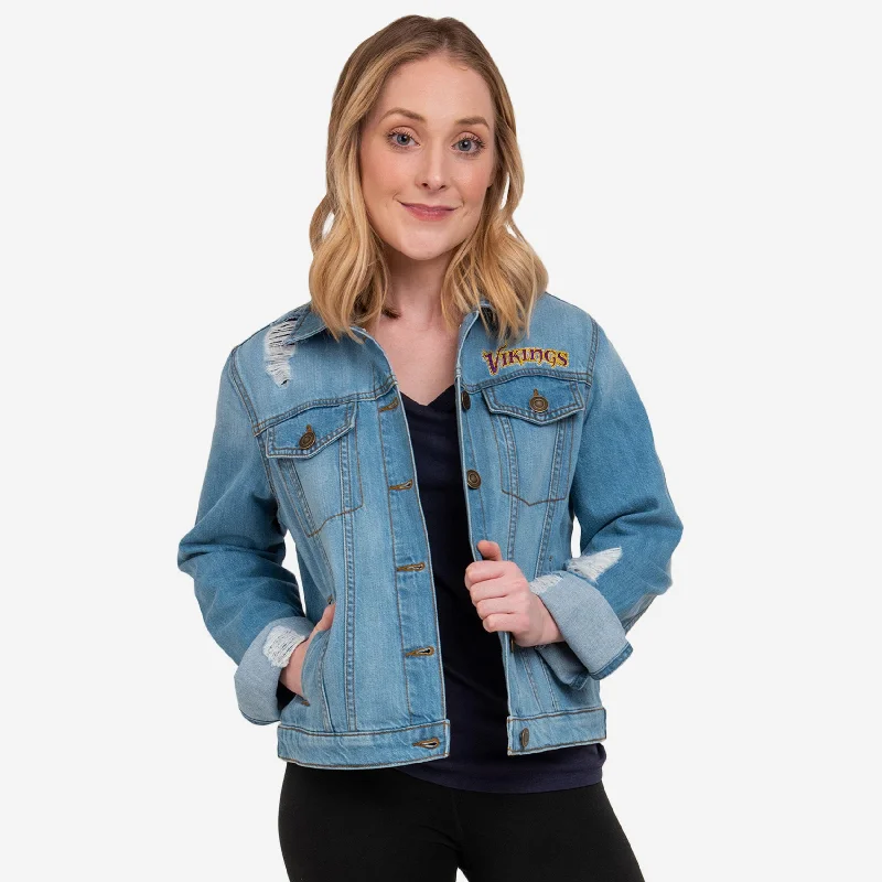 Minnesota Vikings Womens Denim Days Jacket