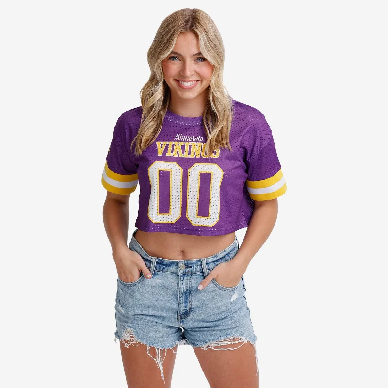 Minnesota Vikings Womens Gameday Mesh Crop Top