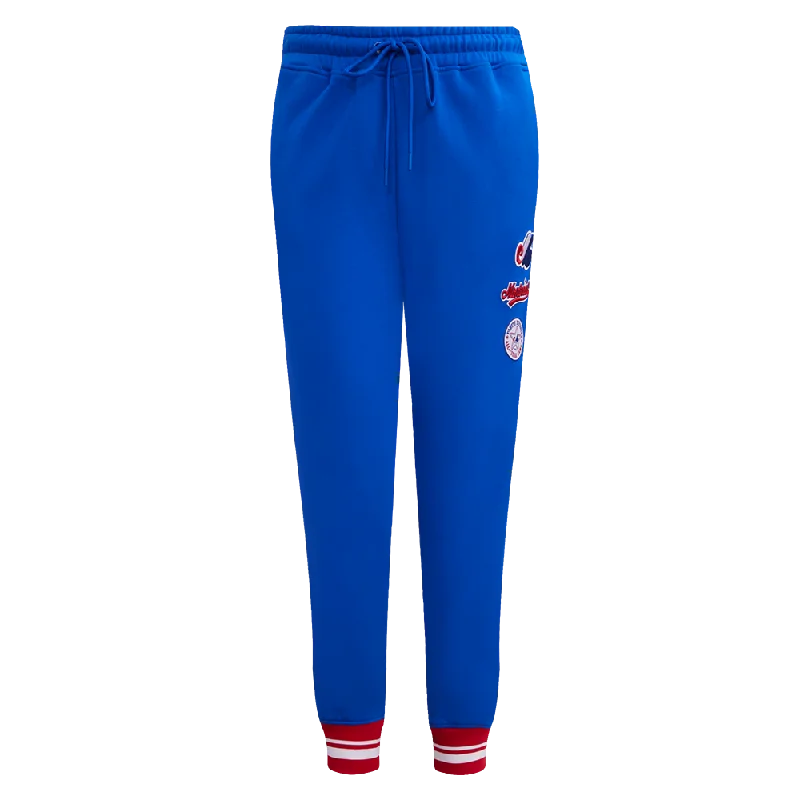 MLB MONTREAL EXPOS RETRO CLASSIC WOMEN'S RIB SWEATPANT (ROYAL BLUE/RED)