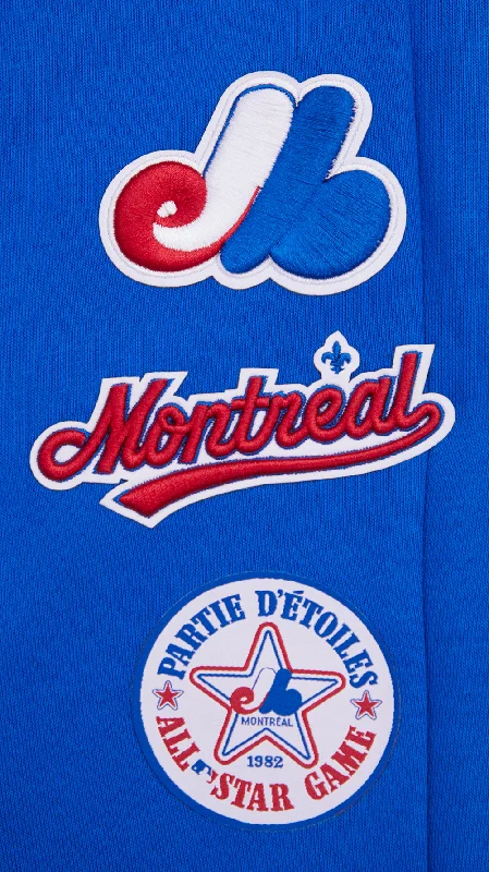 MLB MONTREAL EXPOS RETRO CLASSIC WOMEN'S RIB SWEATPANT (ROYAL BLUE/RED)