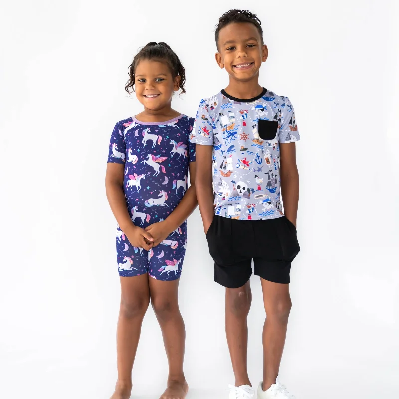 Magical Skies Two-Piece Short Sleeve & Shorts Pajama Set