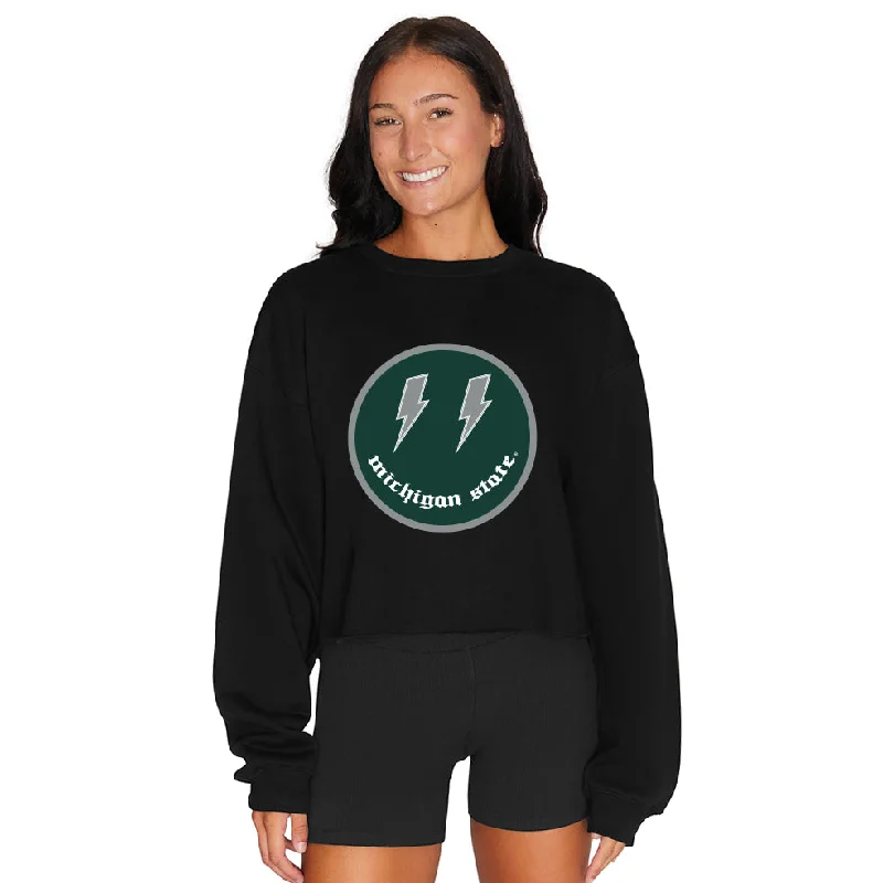 Michigan State Lightning Smile Crewneck