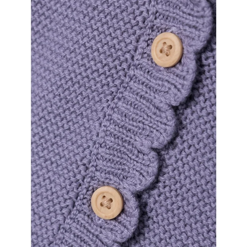 Name it Lavender Gray Kisille Knit Cardigan