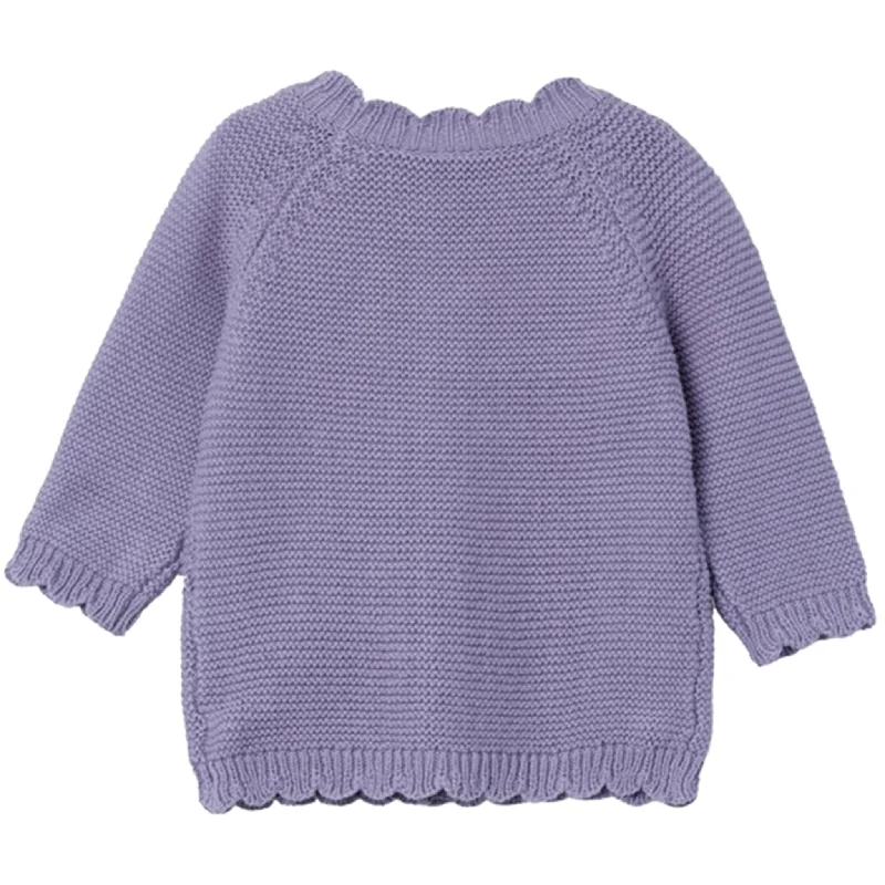 Name it Lavender Gray Kisille Knit Cardigan