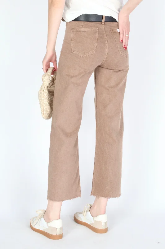 Penny High Rise Crop - Cashew