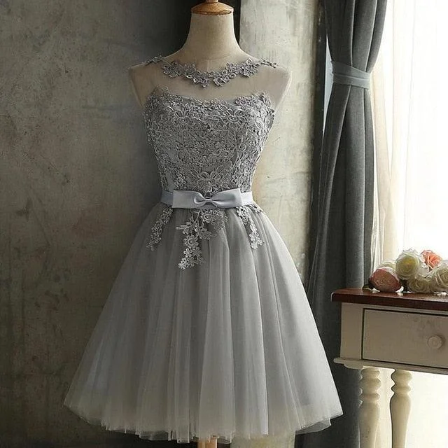 Sleeveless Lovely White Bowknot Short Dress